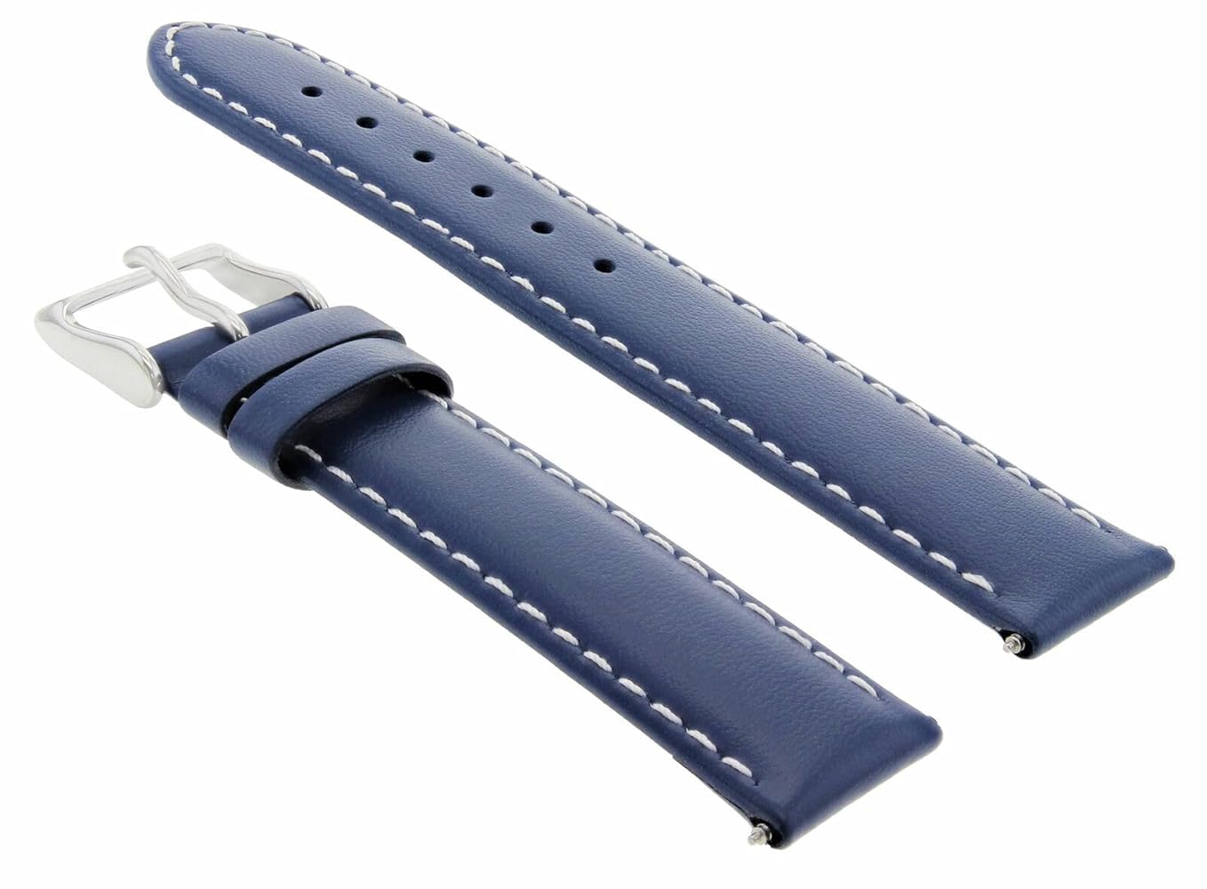 Ewatchparts 18mm Smooth Leather Watch Band Strap Compatible